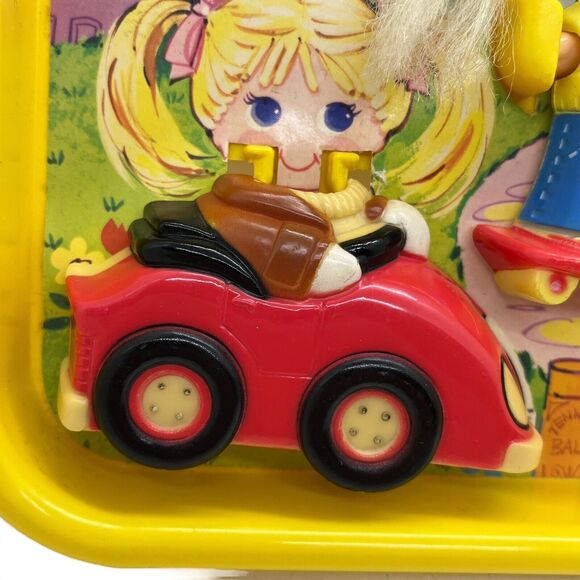 Dolly Pops Doll Set Outdoor Playtime 1979 Retro Skateboard Car Tennis Carry Case - Picture 2 of 13
